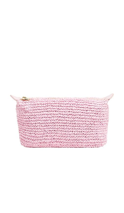 stoney clover lane pouchette in pink crochet.