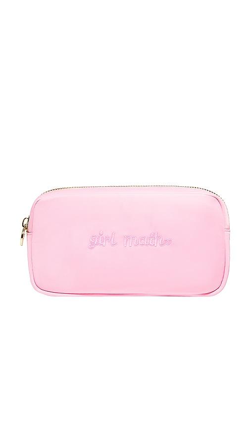 stoney clover lane x revolve girl math small pouch in flamingo.