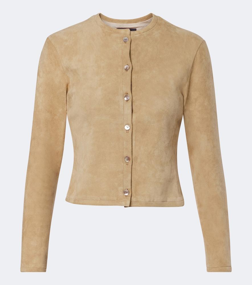 stouls astrid suede cardigan