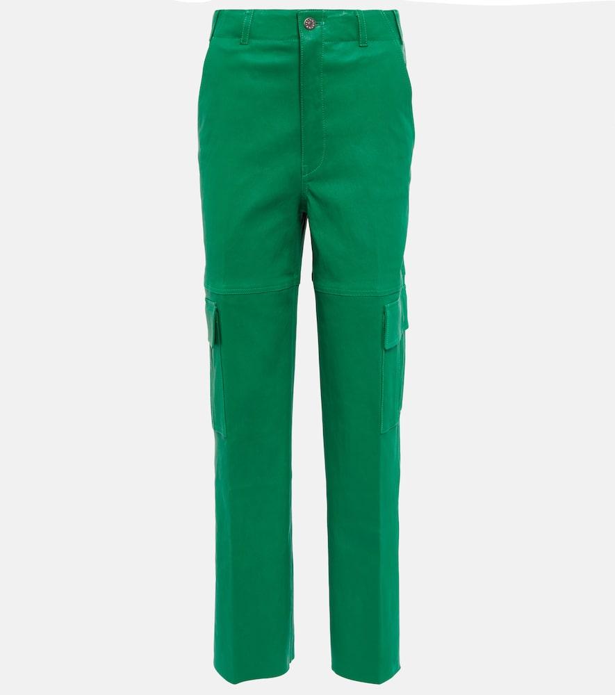 stouls axel leather cargo pants