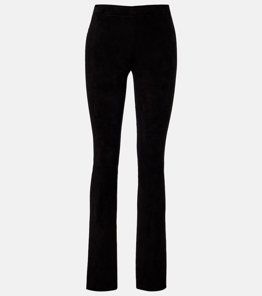 stouls jp long suede flared pants