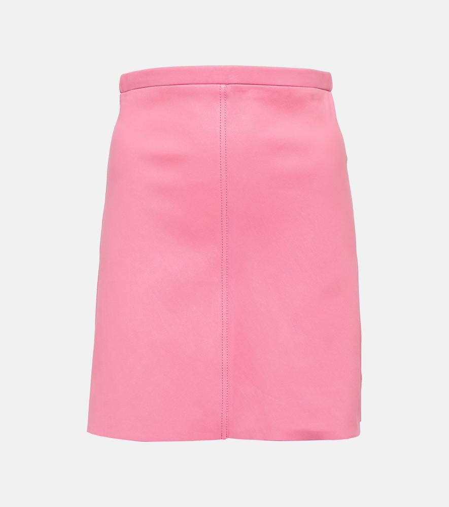 stouls lucie leather miniskirt