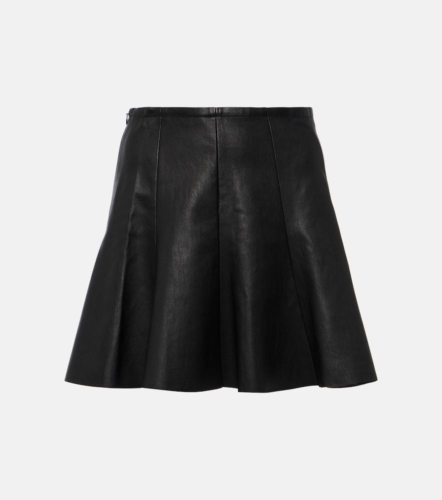 stouls mila leather miniskirt