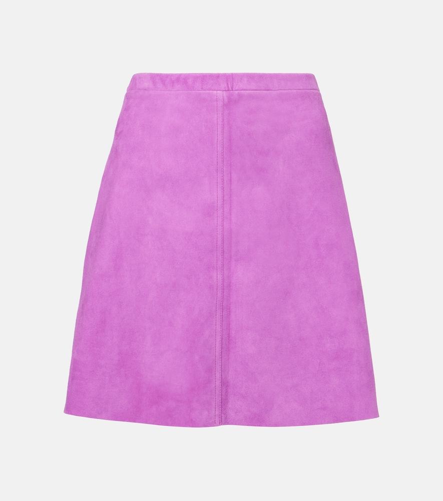 stouls mila suede miniskirt