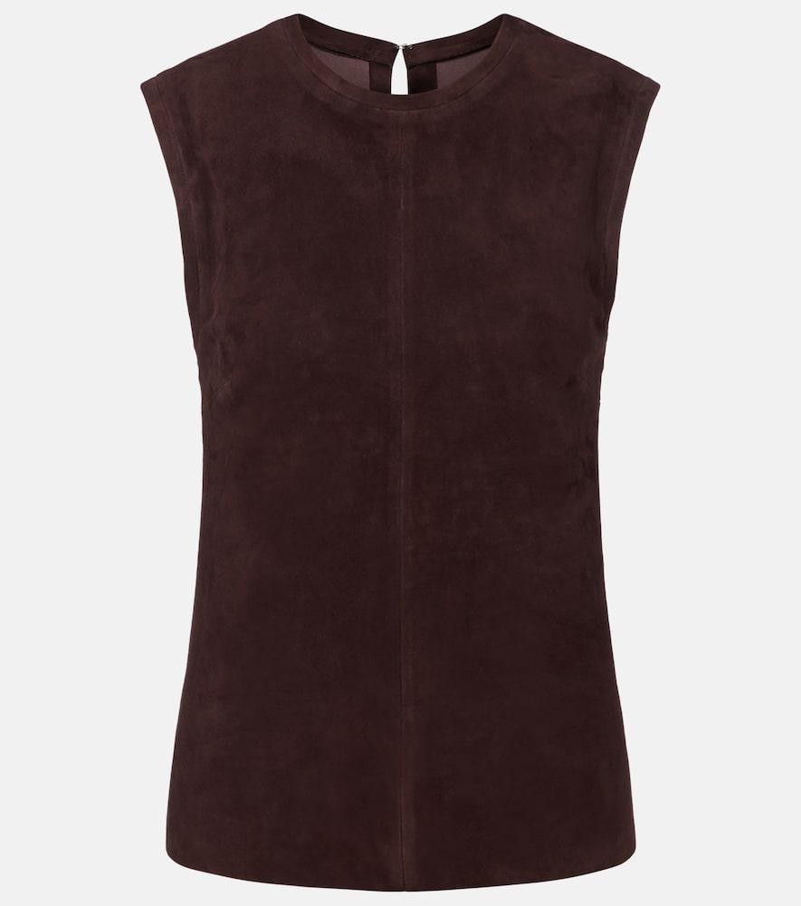 stouls miuccia suede top