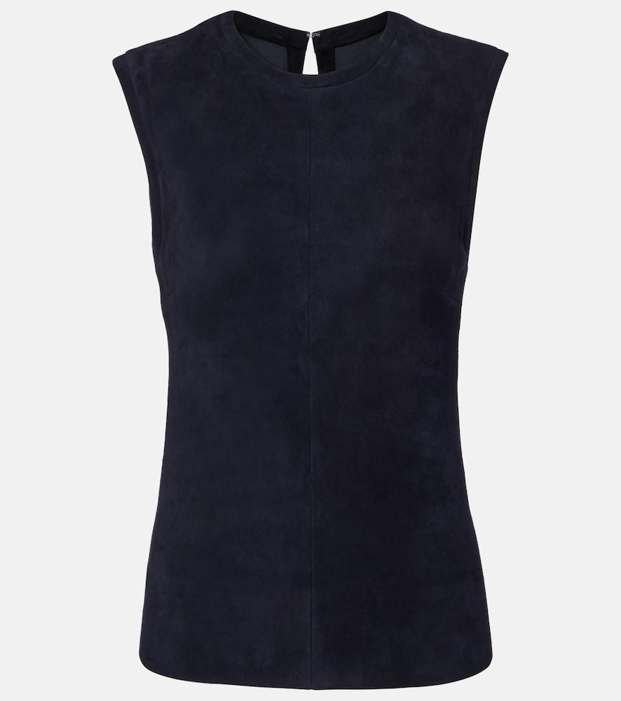 stouls miuccia suede top