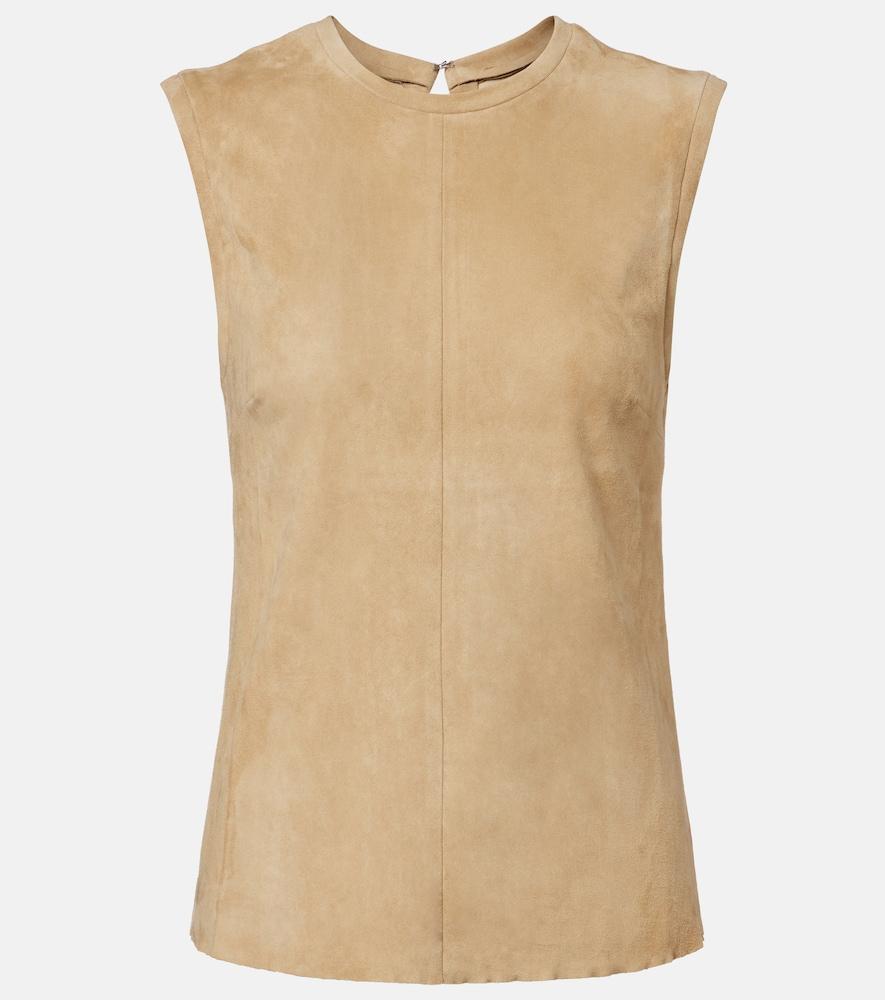 stouls miuccia suede top
