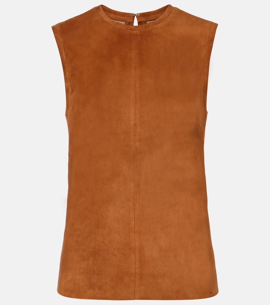 stouls miuccia suede top