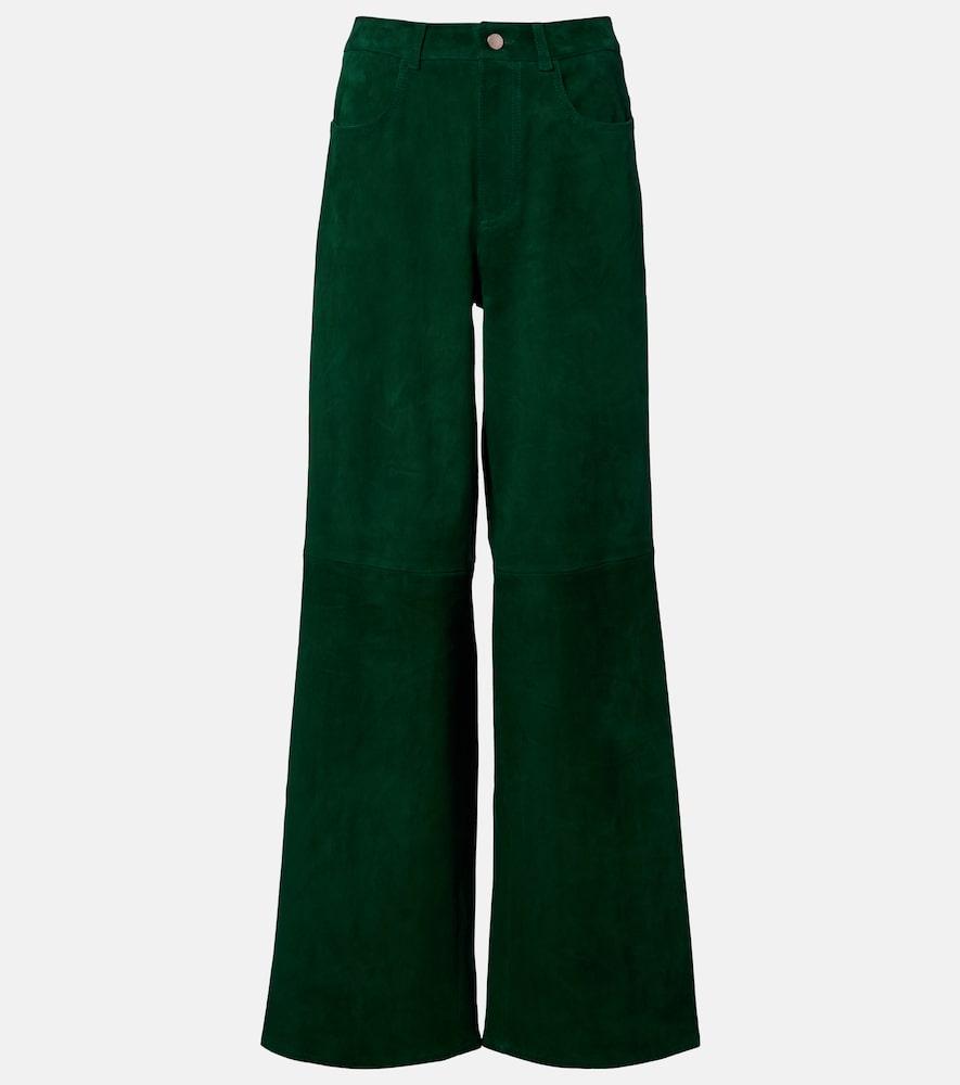 stouls mytheo suede wide-leg pants