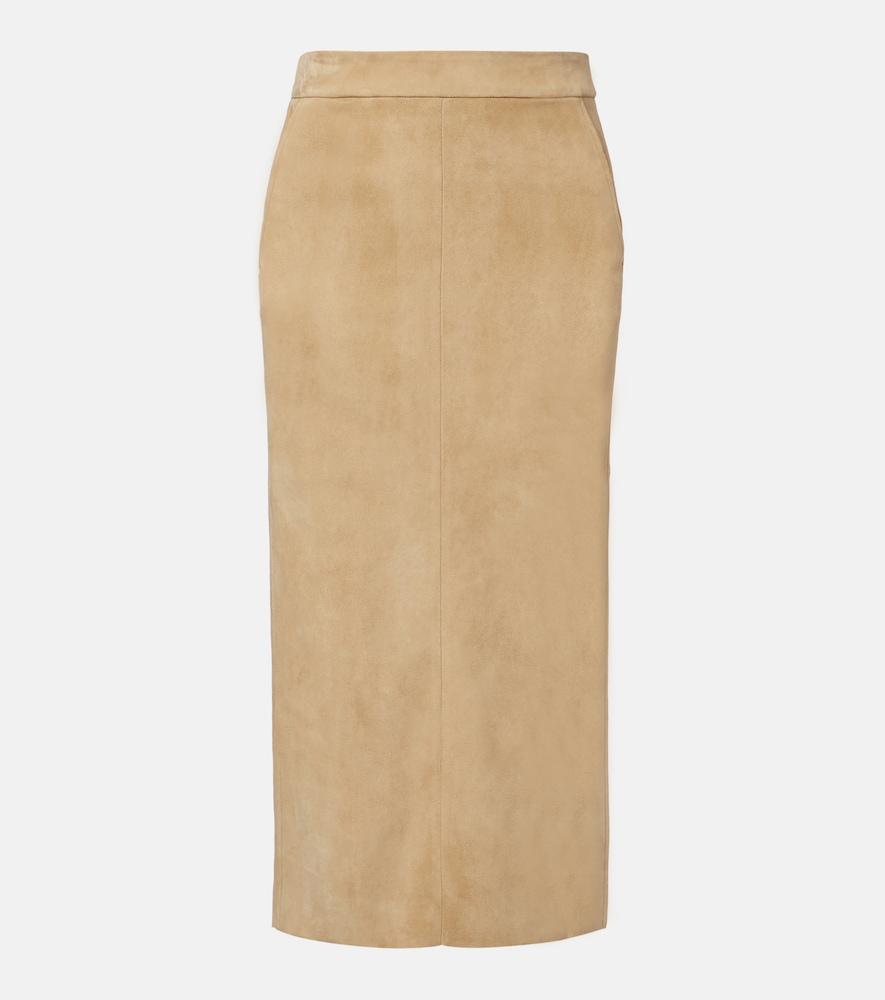 stouls taylor suede pencil skirt
