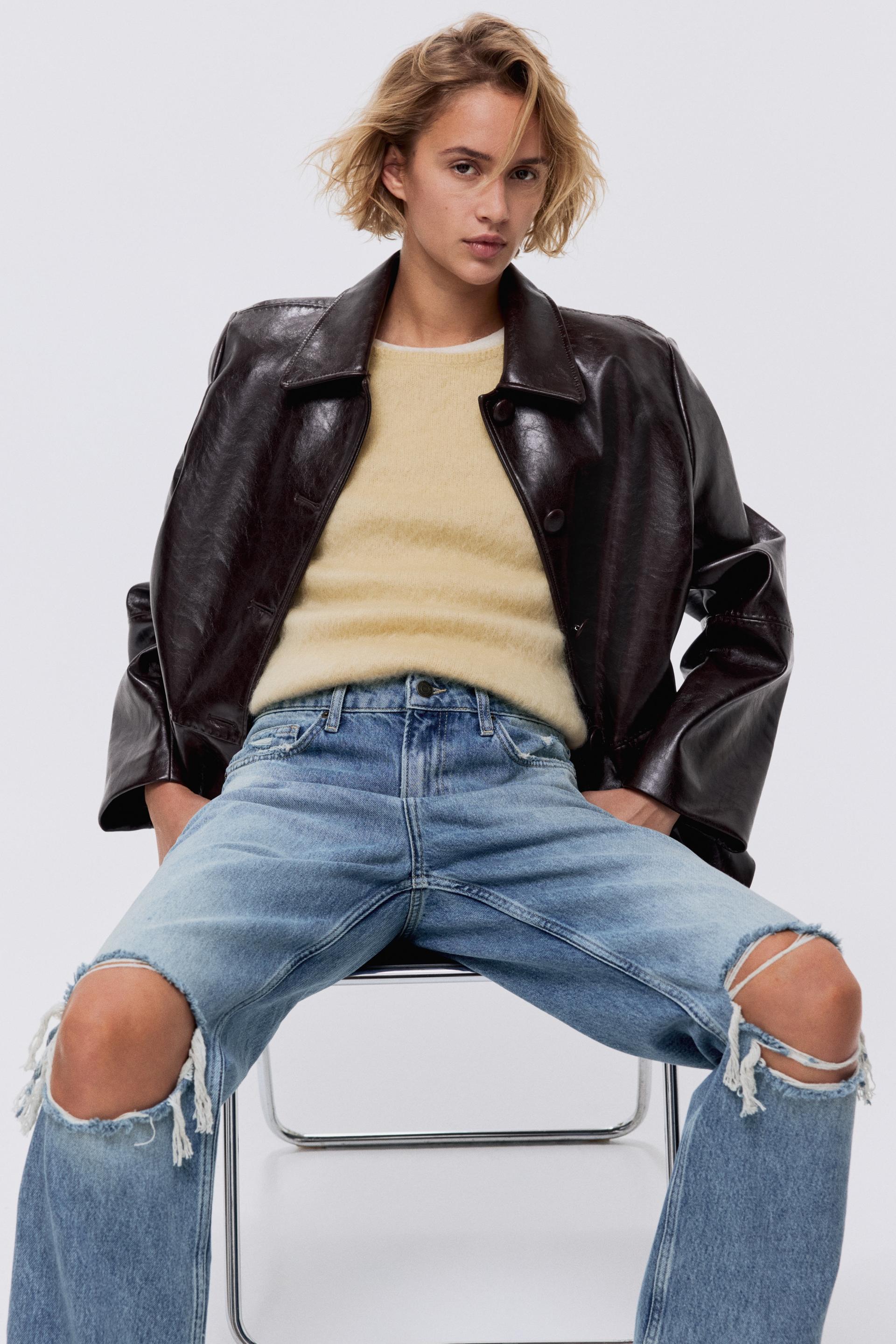 straight high jeans