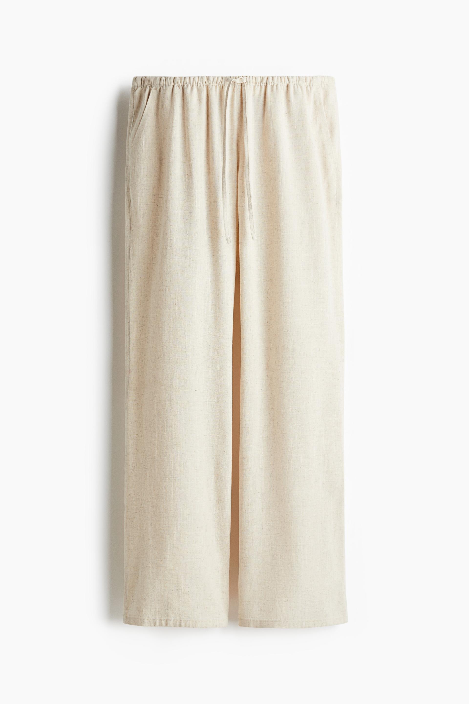 straight-leg drawstring pants
