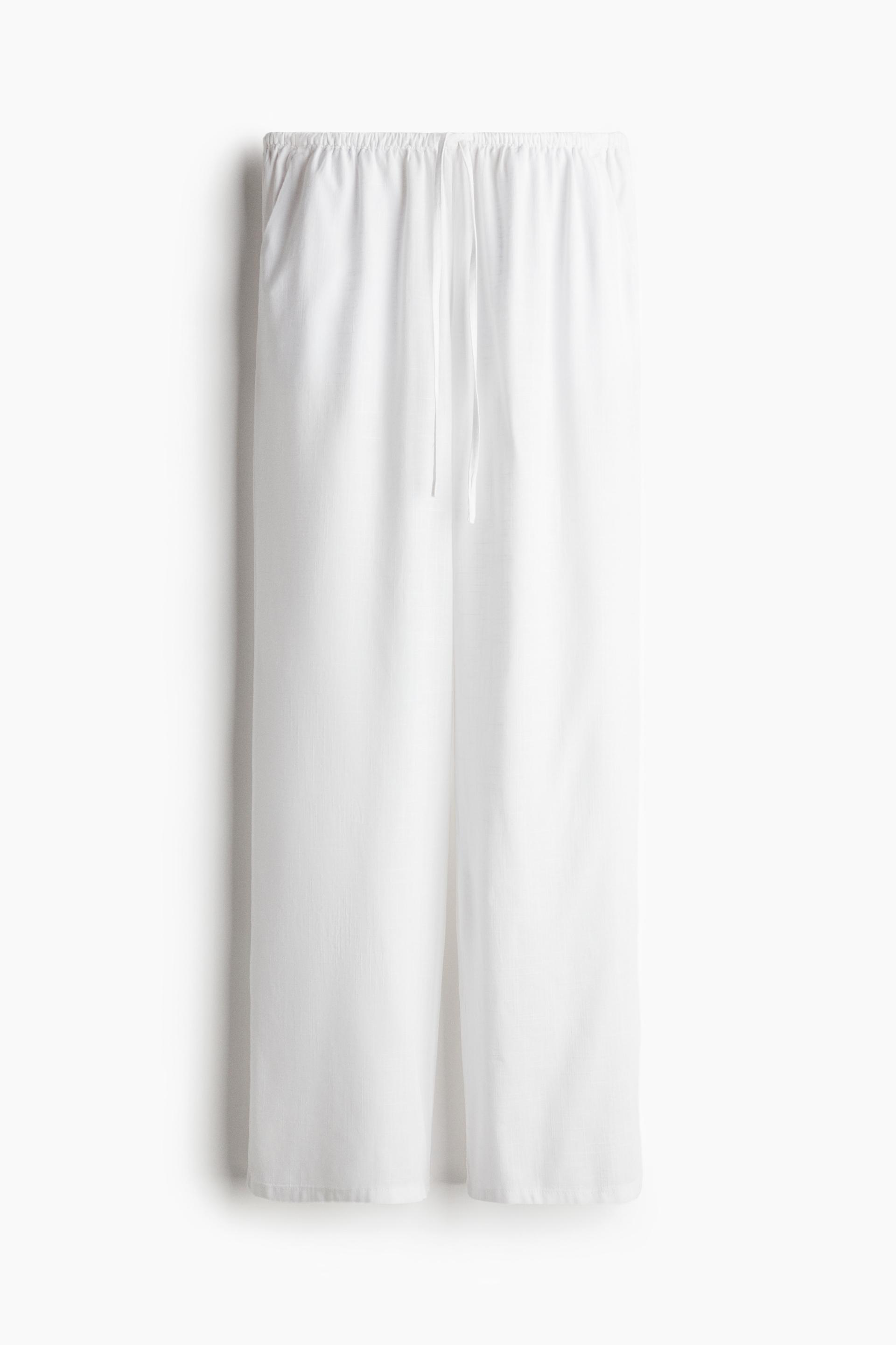 straight-leg drawstring pants
