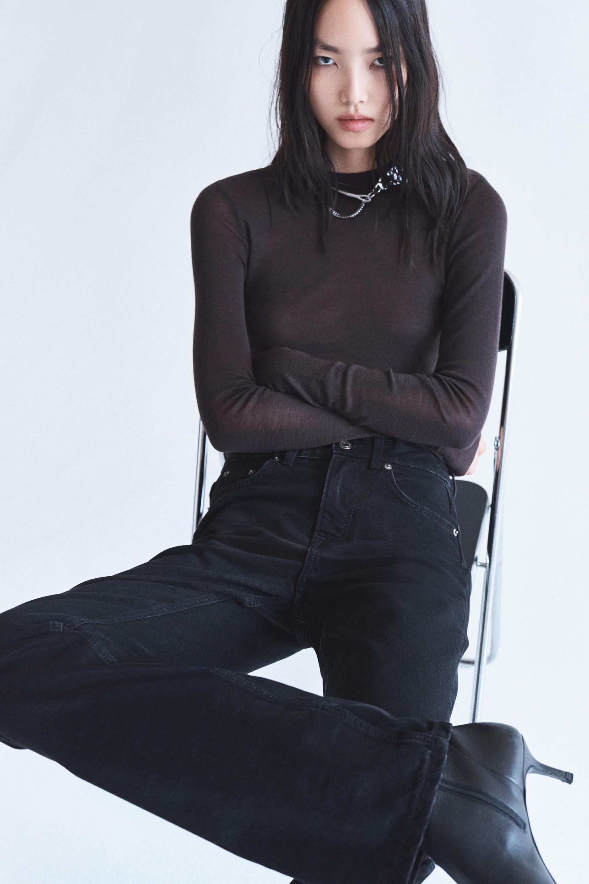 straight-leg jeans