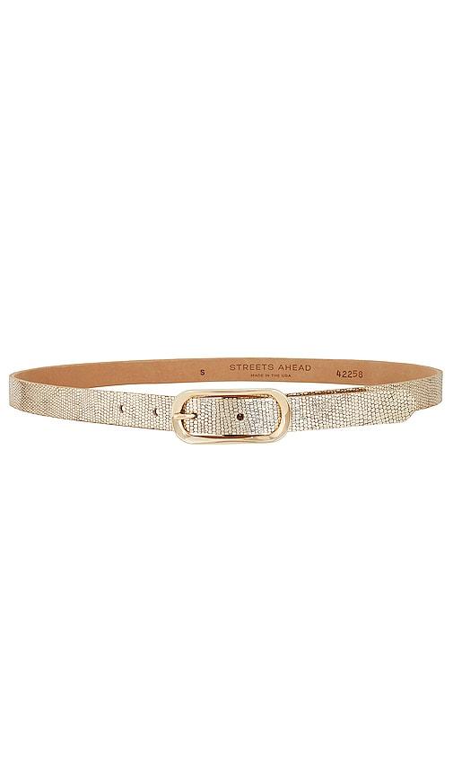streets ahead aurelle belt in metallic gold. - size l (also in xs, s, m, xl)