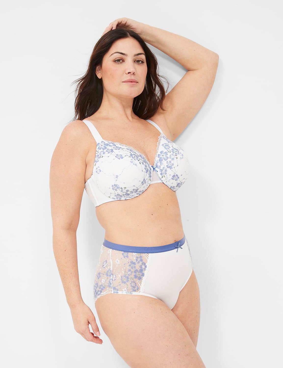 stretch lace full brief panty