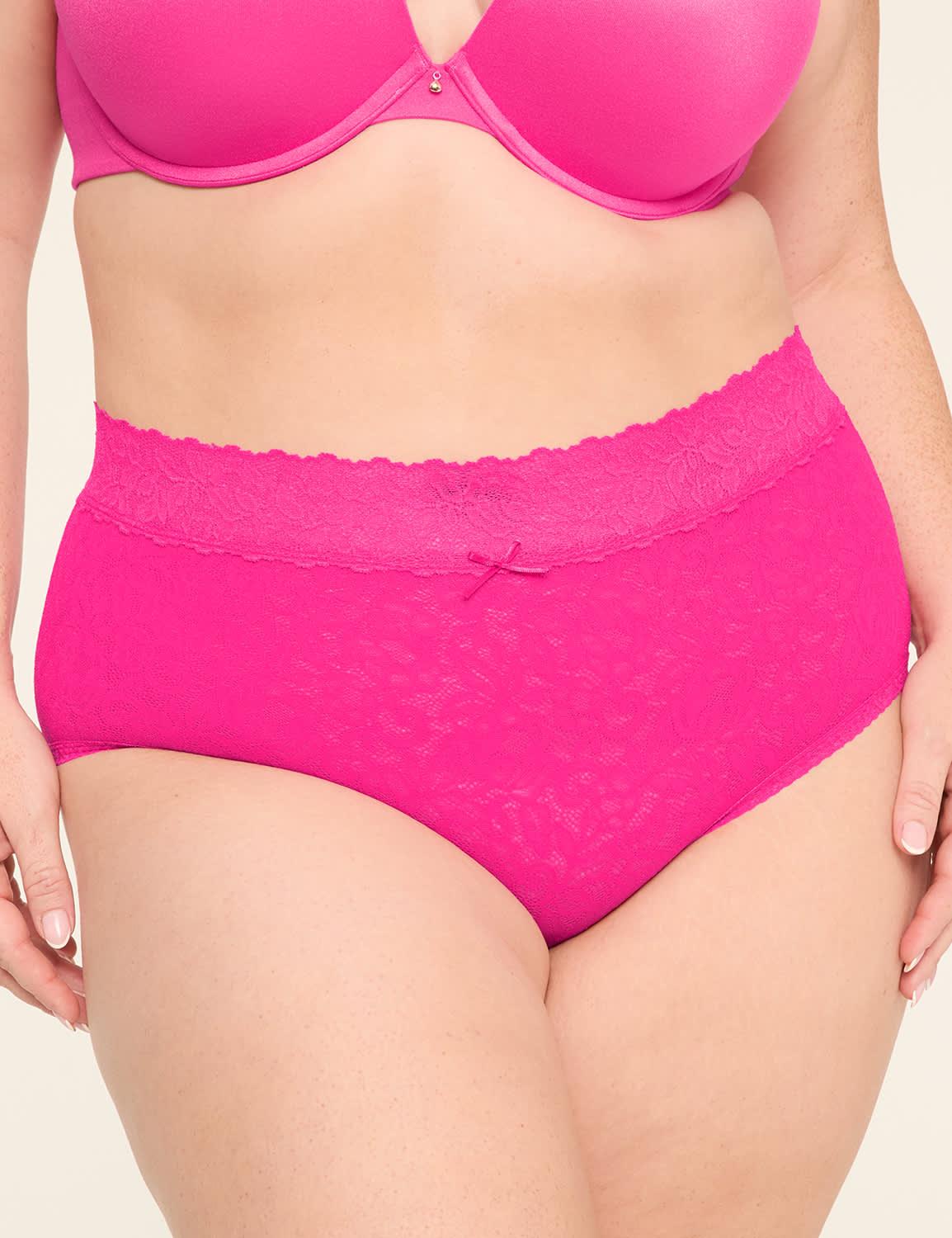 stretch lace high-leg brief panty