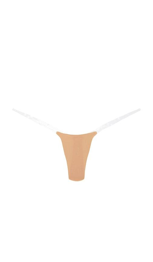 stringys nude invisible underwear in tan. - size xl (also in xxs)