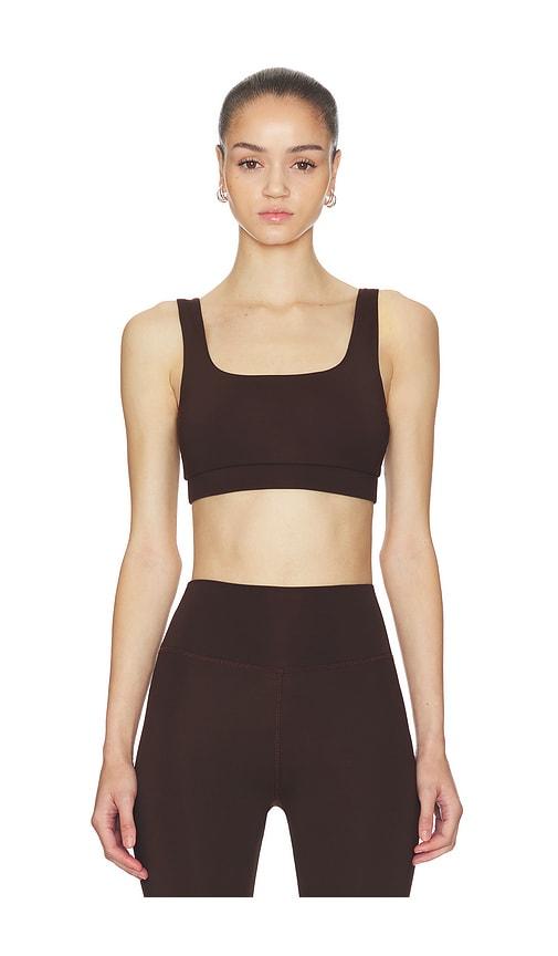 strut-this the jolie sports bra in brown. - size l (also in xl, xs)