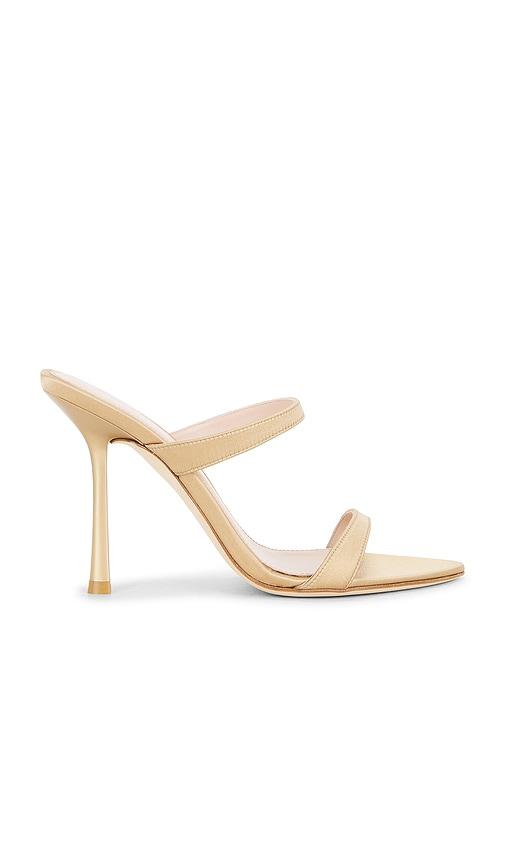 stuart weitzman lexington slide 100 sandal in beige. - size 6 (also in 6.5, 7, 7.5, 8, 8.5, 9, 9.5)