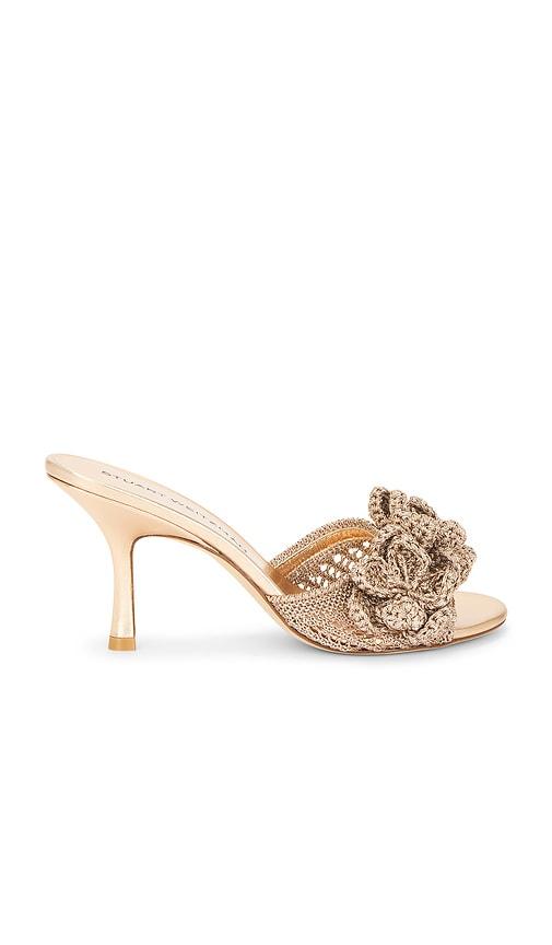 stuart weitzman lotus slide 85 in metallic gold. - size 10 (also in 6, 9, 6.5, 7, 7.5, 8, 8.5)