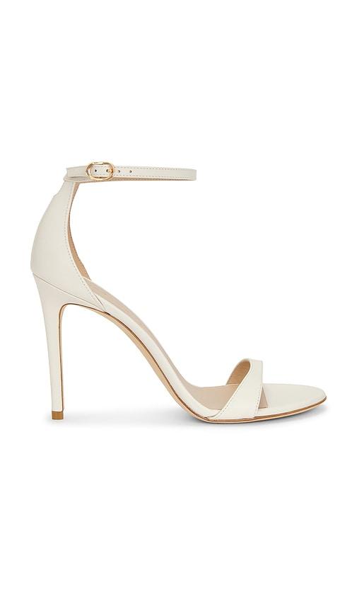 stuart weitzman nudist ii sandal 100 in cream. - size 6 (also in 9, 7, 7.5, 8, 8.5)