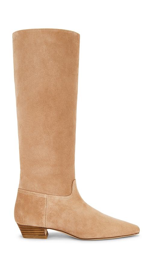 stuart weitzman stassi boot in tan. - size 7 (also in 8, 8.5)