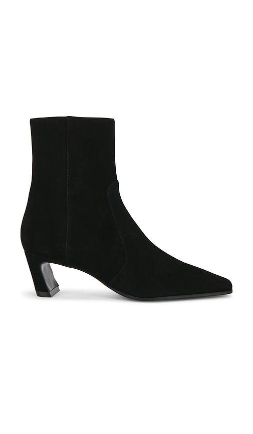 stuart weitzman stassi zip bootie 50 in black. - size 6.5 (also in 7.5, 8)