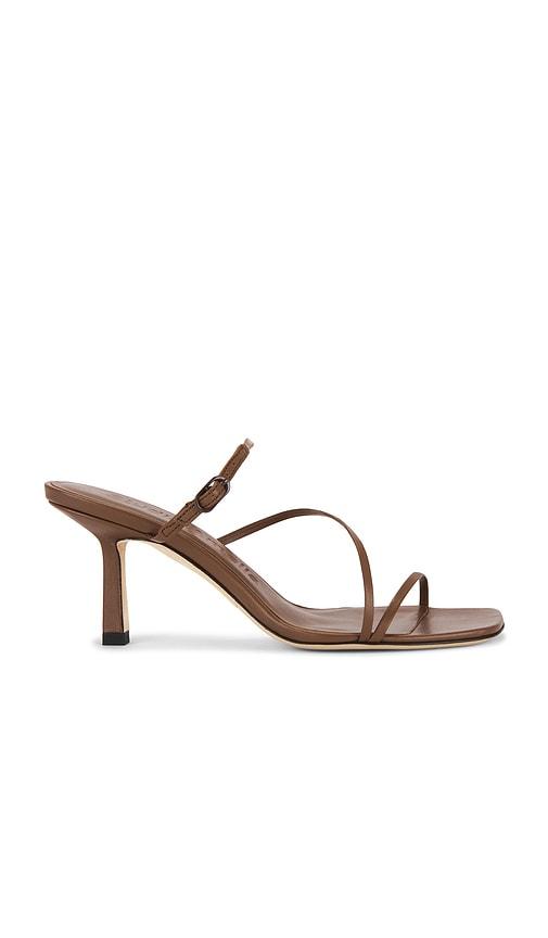 studio amelia bias wrap 70 heel in brown. - size 36 (also in 37, 38, 40)
