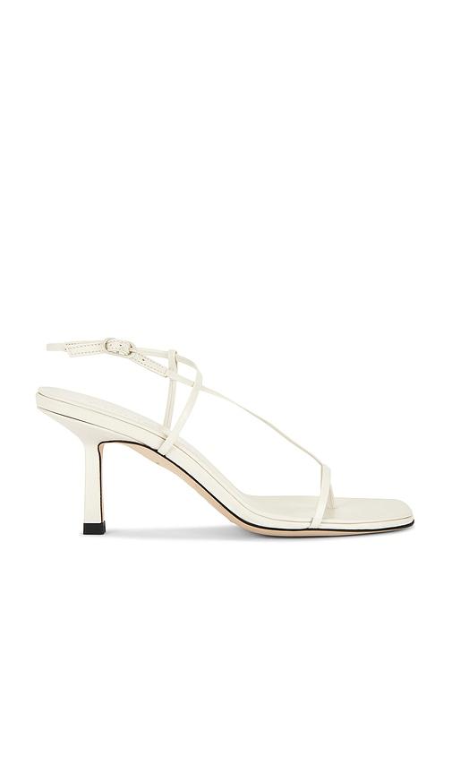 studio amelia cross front 70 heel in cream. - size 38 (also in 39)