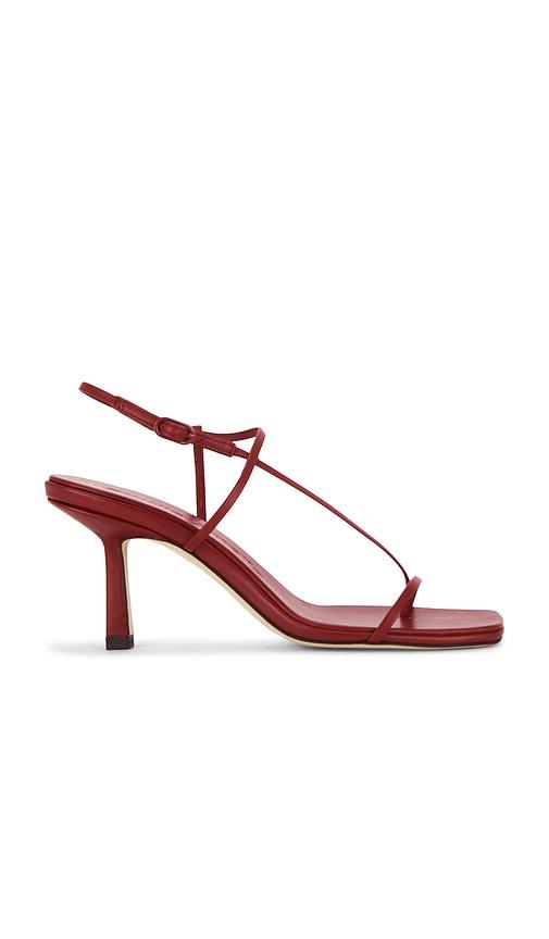 studio amelia cross front 70 heel in wine. - size 37 (also in 38, 39, 40)