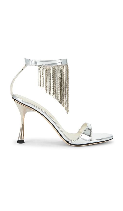 studio amelia figaro 90 sandal in metallic silver. - size 36 (also in 38, 39)