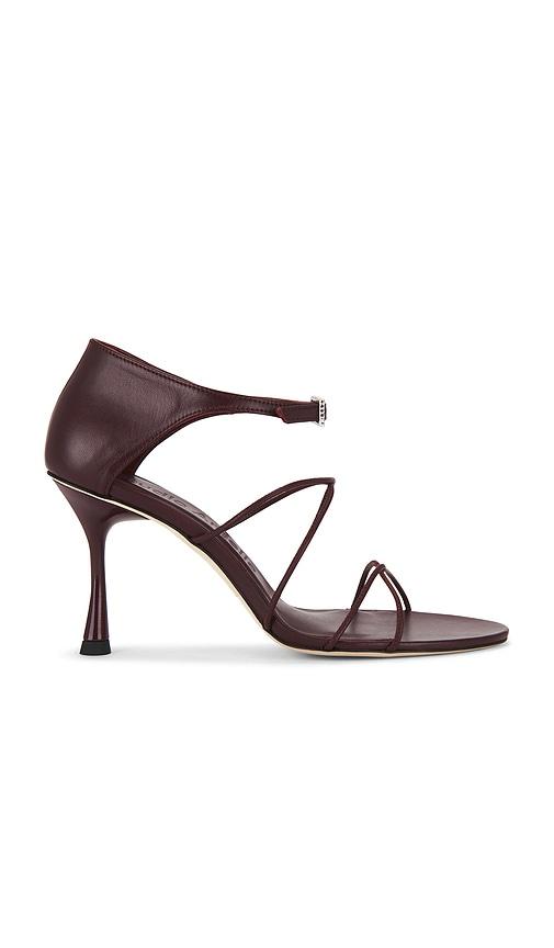 studio amelia greta 90 sandal in wine. - size 37 (also in 38, 40)