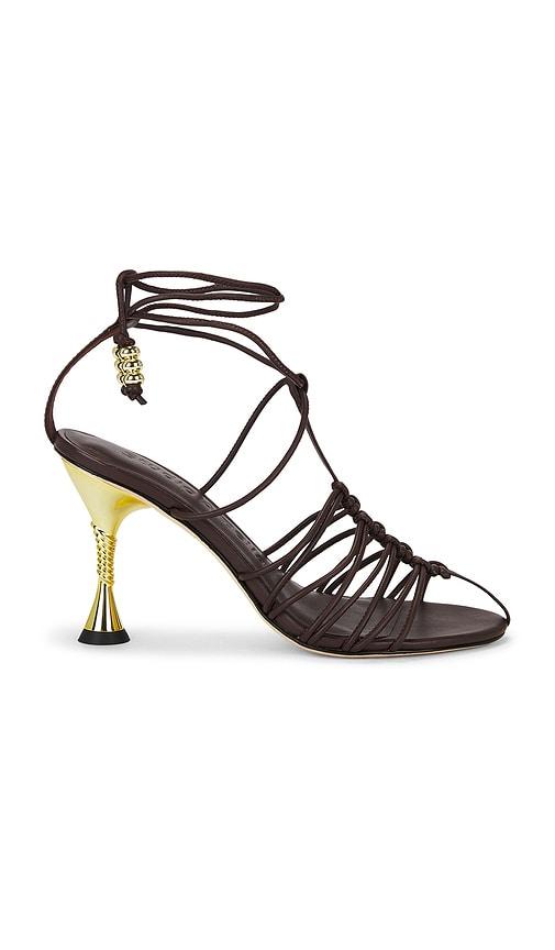 studio amelia odessa 90 sandal in chocolate. - size 36 (also in 37)