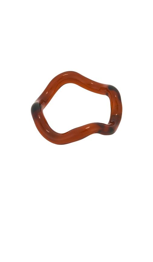 studio conchita onda glass bracelet in brick.