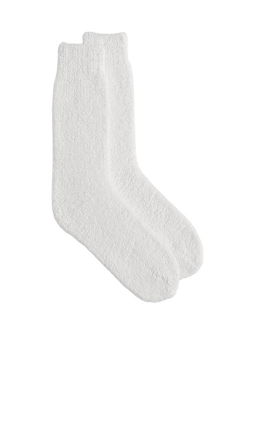 sunday citizen snug socks in white.