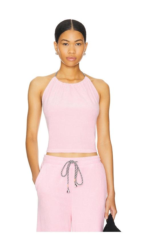 sundry lounge halter top in pink. - size xl (also in l)