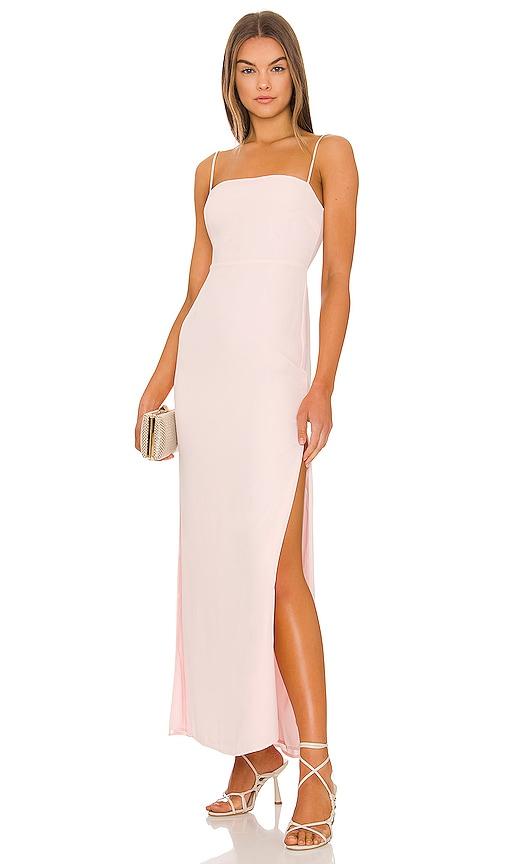 superdown addison maxi dress in blush. - size s (also in xs)