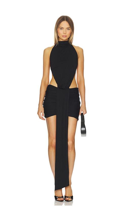 superdown adina mini dress in black. - size l (also in m)