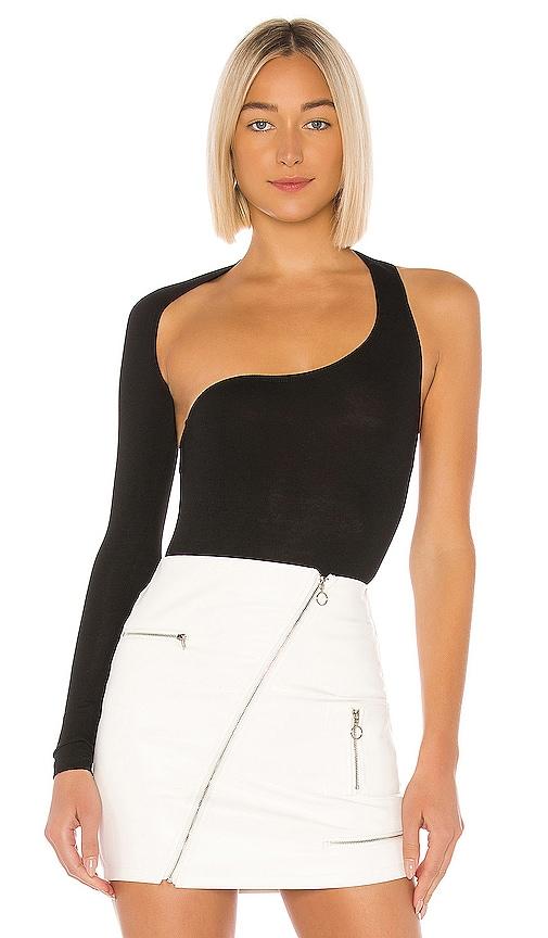 superdown alessandra bodysuit in black. - size m (also in s, xs)