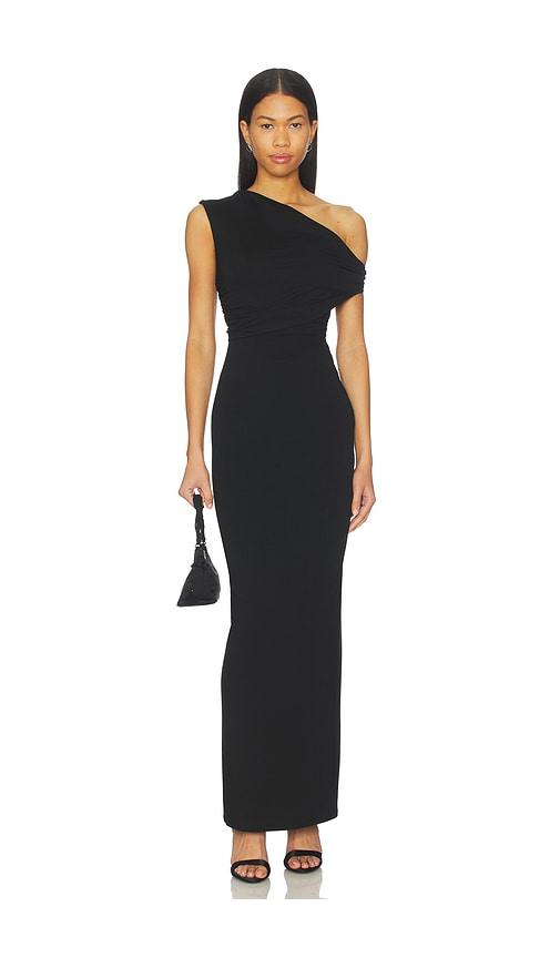 superdown alessia maxi dress in black. - size m (also in s)