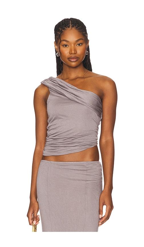 superdown alizette top in grey. - size m (also in xl)