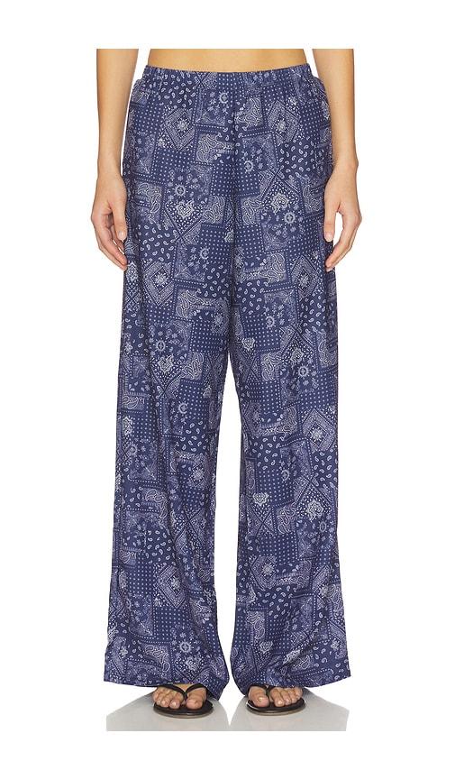 superdown amadee pant in navy. - size l (also in m, s, xl, xs, xxs)
