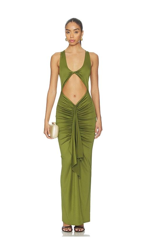 superdown amai maxi dress in green. - size l (also in m, s, xl, xs)