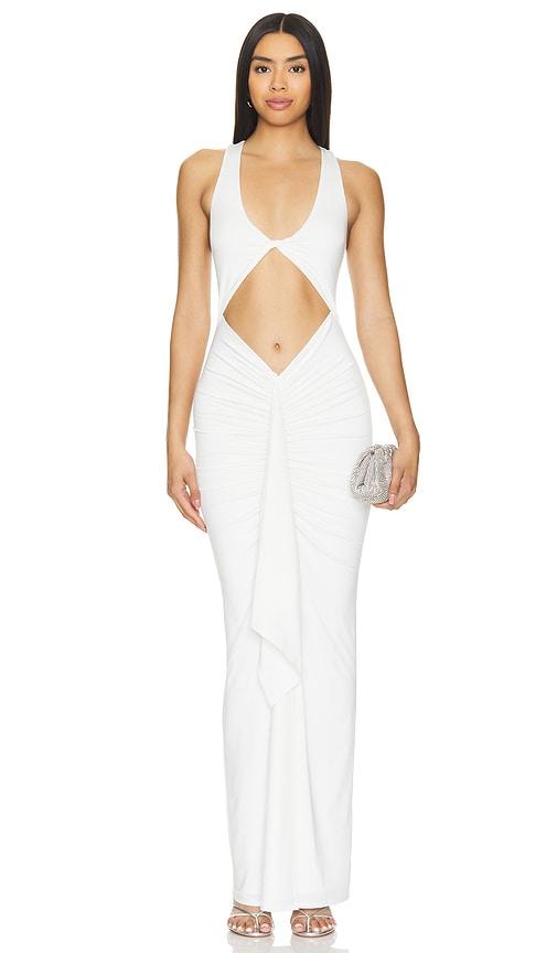 superdown amai maxi dress in white. - size l (also in m, s)