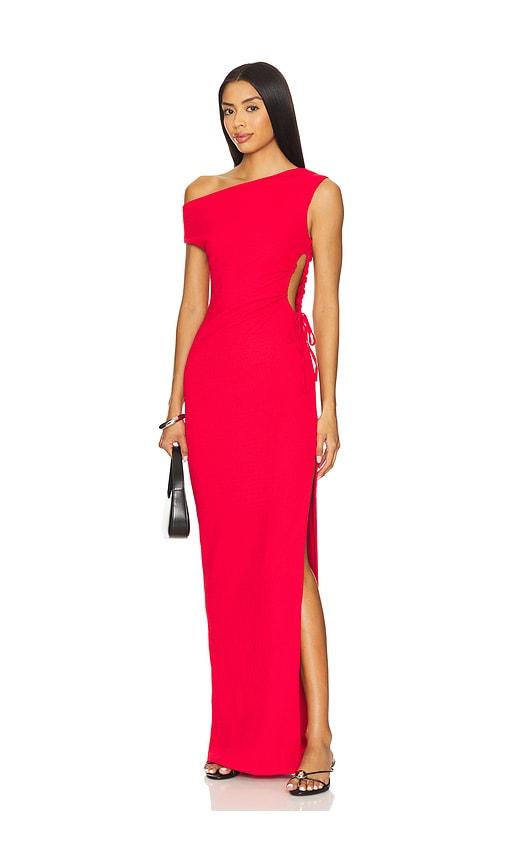 superdown amber maxi dress in red. - size m (also in xxs, xs, s)