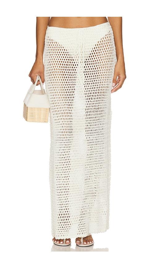 superdown amelia maxi skirt in white. - size l (also in m)