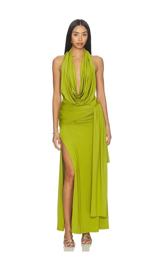 superdown arwen maxi dress in green. - size m (also in xs, s)