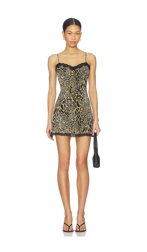 superdown assa mini dress in tan. - size xs (also in xxs)