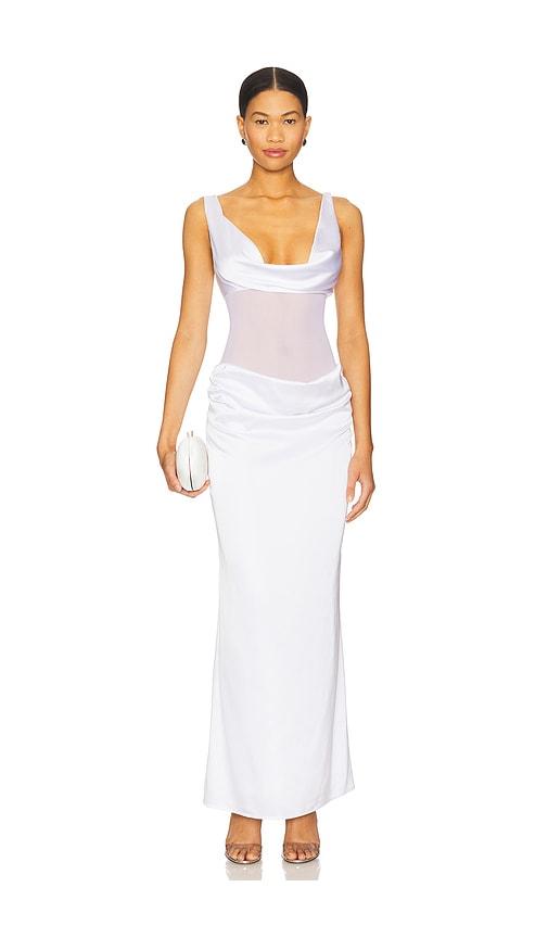 superdown astri maxi dress in white. - size m (also in s)